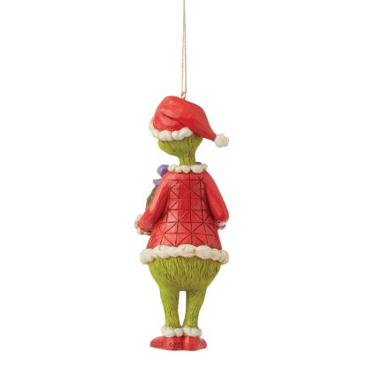 Grinch with Wreath Hanging Ornament 6009205 pai natal grinch