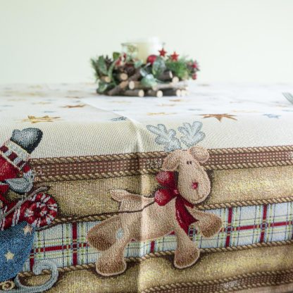 runner mesa natal floresta inverno jacquard têxtil mesa almofada runner corredor pinheiro pinhas toalha de mesa mesa posta natal elegante poinsettias gatinhos