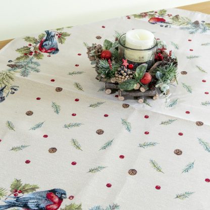 runner mesa natal floresta inverno jacquard vela de natal coroa mesa posta natal presépio sagrada família