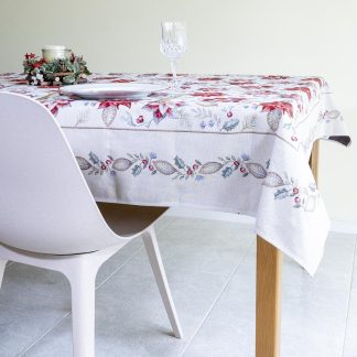 runner mesa natal floresta inverno jacquard têxtil mesa almofada runner corredor pinheiro pinhas toalha de mesa mesa posta natal elegante poinsettias
