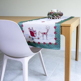 runner mesa natal floresta inverno jacquard têxtil mesa almofada runner corredor pinheiro pinhas toalha de mesa mesa posta natal elegante poinsettias