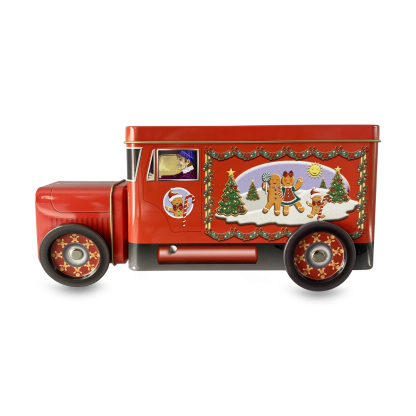 tin truck santa lata camião pai natal silver crane 10580164 gingerbread