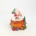 globo de neve anjo natal presépio pai natal cão caixa de música