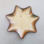 prato estrela dourado base lâmpada catalítica vela vidro