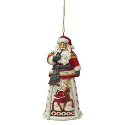 Lapland Santa Hanging Ornament 6011493 Traditional Heartwood Creek Collection pai natal santa claus
