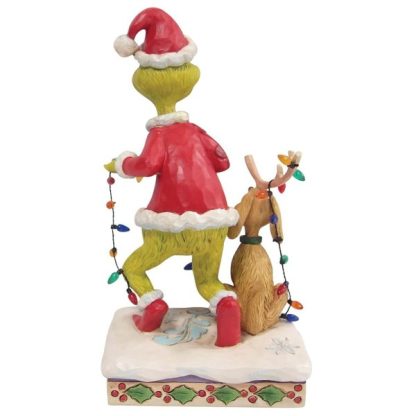 Sold Out 22 Grinch and Max Tiptoeing Wrapped in Lights Figur 6010779 JIM SHORE GRINCH NATAL