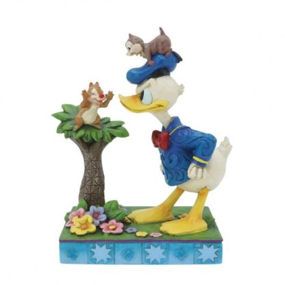 Donald Duck and Chip n Dale Figurine 6010884 tico e teca pato donald disney traditions jim shore