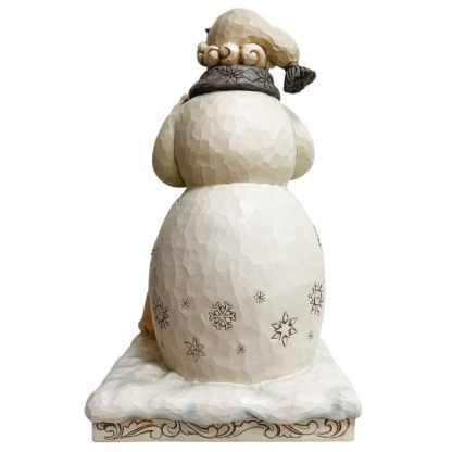 Snowman Statue 6011613 The White Woodland Collection boneco de neve jim shore estátua 50cm