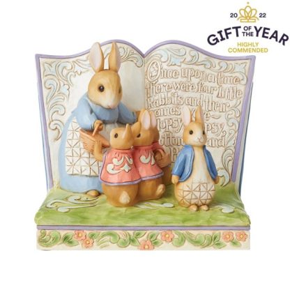 "Once Upon a Time There Were Four Little Rabbits" Storybook 6008742 jim shore beatrix potter peter rabbit pedrito coelho