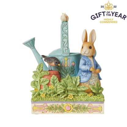 Caught in Mr. McGregor's Garden (Peter Rabbit Figurine) 6008744 jim shore peter rabbit pedrito coelho beatrix potter