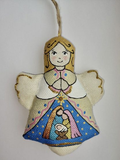 VANILLA BELL «JOSEPH WITH A DONKEY» Sagrada Família 1 Peça em Pasta Papel: artesanato Ucrânia virgem maria presépio