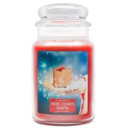 Here Comes Santa Candle M4260181 | Village Candle vela natal village candle