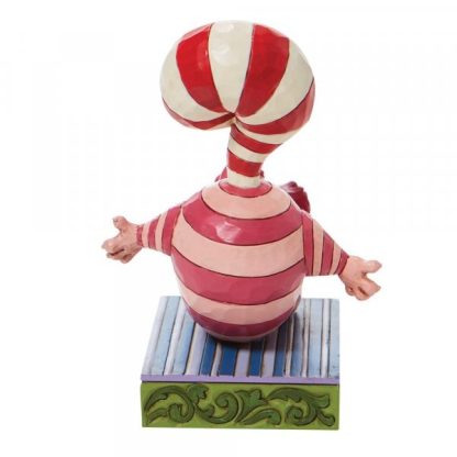 Cheshire Cat Candy Cane Tail Figurine 6008984 "Candy Cane Cheer" cheshire cat alice disney traditions natal