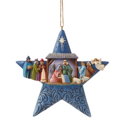 Nativity Star Hanging Ornament 6009696 Traditional Heartwood Creek Collection presépio sagrada família jim shore