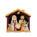COROA DE NATAL ll1109 coroa de natal lelllo & lilla íman presépio ll1108