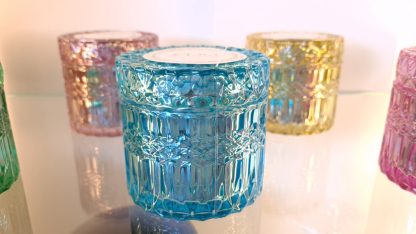 CANDELA CRYSTAL C/VASO H8,5D9 edg vela pote cristal vidro edg enzo de gasperi