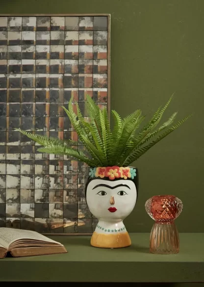 VASO CARMEN H16 D15 C1 / MULTI RÉFÉRENCE : 015376,29 vaso jarra frida kahlo edg enzo de gasperi