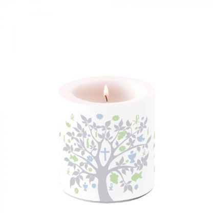 Candle Small Communion Symbols Silver Article number 19209235 vela comunhão pascua domingo de ramos padrinho madrinha candelero