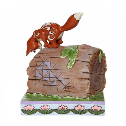 Unlikely Friends - Fox and Hound Log Figurine 6008077 In celebration of Disney's The Fox and The Hound's 40th Anniversary. This Disney by Jim Shore disney traditions raposa cão
