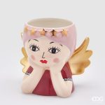 ANGEL VASE W/DIADEMA H20 C3 COD. 020456,550 vaso anjo edg enzo de gasperi angelito angel de navidad siñora lady anjo de natal coroa