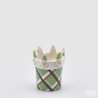 BABBO QUADRI VASE H13 D10,5 C3 COD. 020510,700 vaso jarro jarrón tarro navidad bel en papá noel pai natal natal mesa