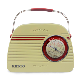 002.225 10410 Retro Radio - beige lata rádio hojalata 002.190 silver crane conto de fadas lata navidad lata natal chocolates papá noel pai natal latita