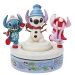 Stitch & Angel Rotating Figurine 6013061 Disney's Stitch and Angel ohana stotch angel disney traditions jim shore natal navidad