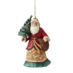 Santa with Tree Hanging Ornament 6012973 jim shore heartwood creek papá noel navidad pai natal