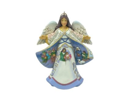 Open Coat Nativity Hanging Ornament 6012980 jim shore heartwood creek navidad ángel natividad belén sagrada família presépio anjo natal