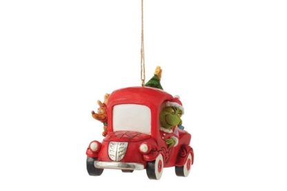 The Grinch in a Red Truck Hanging Ornament 6012706 jim shore heartwood creek natal navidad papá noel grinch max