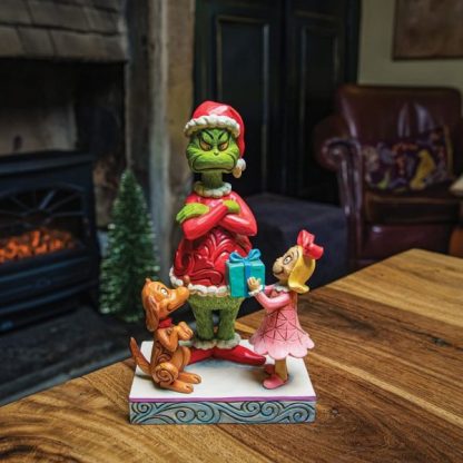 Click images to enlarge... Additional Images Max and Cindy Lou gifting the Grinch 6012698 jim shore heartwood creek natal navidad grinch