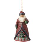 Holiday Manor Santa with Bell Hanging Ornament 6012888 jim shore natal navidad heartwood creek