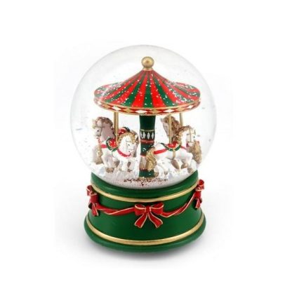 Schneekugel Karussell globo de neve bola de nieve caja de música caixa de música tiovivo carrossel