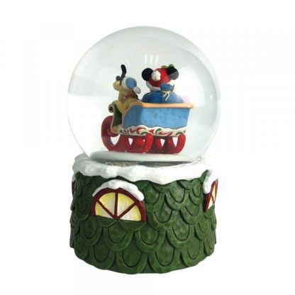 Mickey and Pluto Christmas Waterball 6009581 "Laughing All the Way" bola de nieve navidad disney globo de neve disney mickey pluto natal