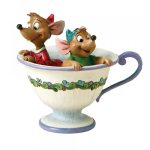 Tea For Two - Jaq & Gus Figurine 4016557 cinderella cinderela cinicienta disney