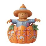 Harvest Pumpkin and Scarecrow Figurine 6012759 Designed in the iconic style of Jim Shore. halloween abóbora calabaza