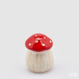 CONTEN.MUSHROOM H12.5 D10 C3 COD. 020353,430 VARIATION WHITE RED cogumelo pote edg enzo de gasperi