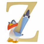 "Z" - Zazu A29571 This letter "Z" features Mufasa and Simba's majordomo,