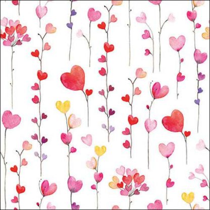 Pacote: 20 guardanapos Napkin 33 Hearts garlands FSC Mix Article number 13318125