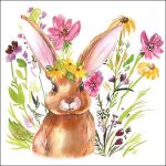Napkin 33 Girl bunny FSC Mix Article number 23318425 guardanapo servilleta primavera páscoa pascua coelho conejo
