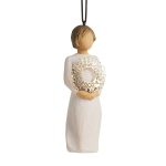 2024 Ornament 28253 Gift tag has the sentiment "Welcome joy|". willow tree anjo angel