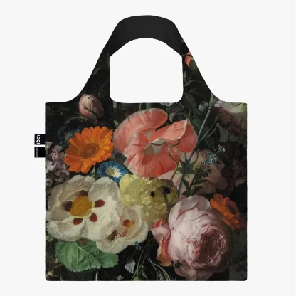 Rachel Ruysch Still Life with Flowers on a Marble Tabletop Recycled Bag RR.SL loqi bags bolsos sacos reutilizáveis
