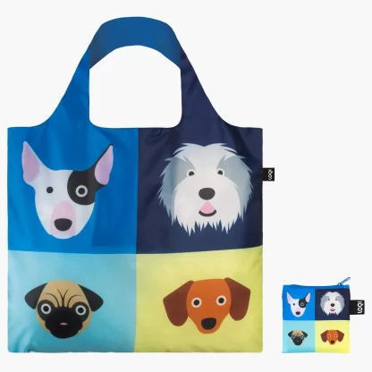 Stephen Cheetham Dogs Recycled Bag SC.DO.R loqi bags sacos reutilizáveis bolsos reutilizables gatos perros cães
