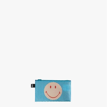 Smiley Blossom & Geometric Recycled Zip Pockets ZP.SB.R loqi bags sacos reutilizáveis bolsos reutilizables caras