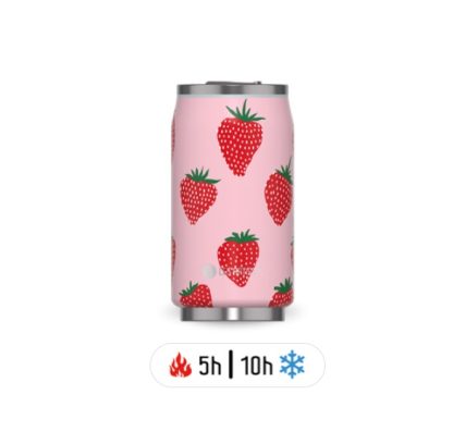 STRAWBERRY INSULATED CAN 280ML A-4343 INSULATED BOTTLE 750ML SILVER A-2230 GARRAFA TÉRMICA INOX 500 ML SPLIT PRETA LES ARTISTES aq-4244 split preta