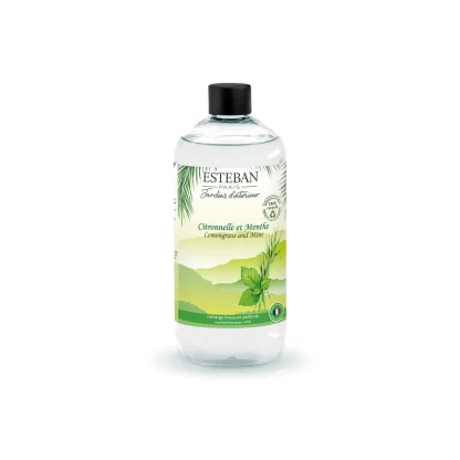 Lemongrass and Mint Fragrance refill for bouquet 500 ml esteban paris parfums