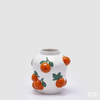 JAR ORANGES AMPHORA H.19 D.18 C4 COD. 1100293A130 VARIATION WHITE ORANGE edg enzo de gasperi naranjas laranjas vaso jarra jarrón