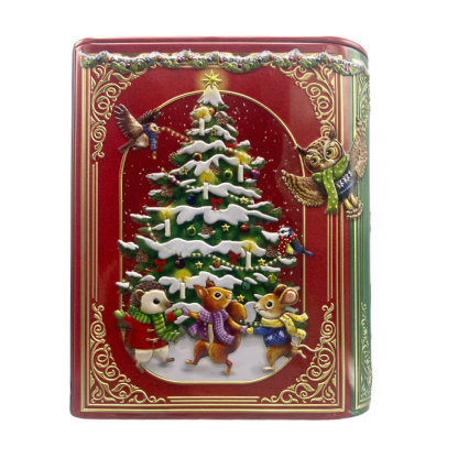 Small Book Xmas Song red 10580191 silver crane tin lata natal navidad noel