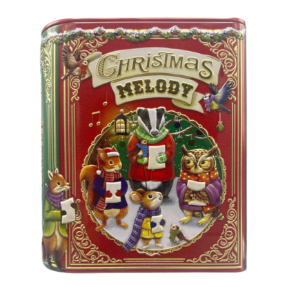 Small Book Xmas Song red 10580191 silver crane tin lata natal navidad noel