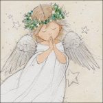 Napkin 33 Praying angel FSC Mix Article number 33317905 ambiente guardanapo natal servilleta navidad